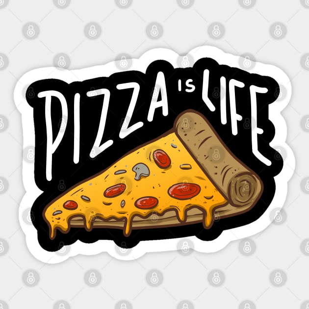 Pizza is life Sticker by angoes25